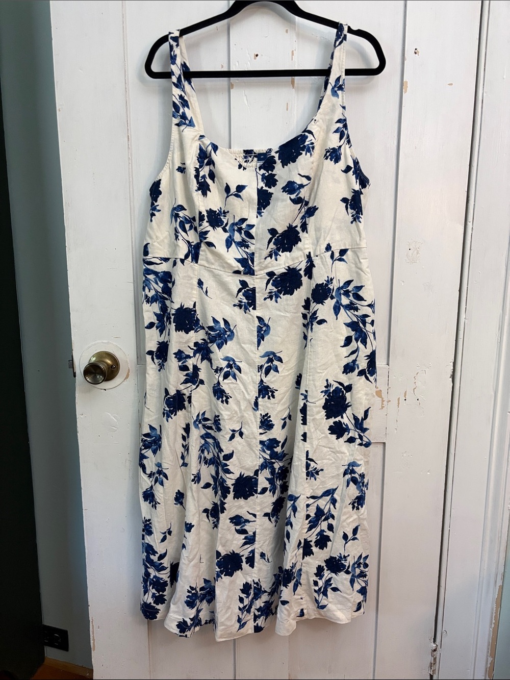 Linen blend dress